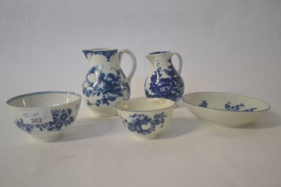 Lot 302 - Group of 18th Century Worcester porcelain...