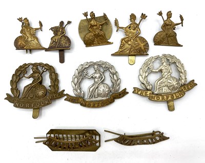 Lot 48 - Small quantity of assorted Norfolk regiment...