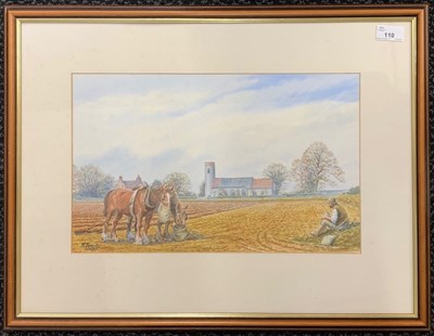 Lot 110 - Mick Bensley (b.1944), "Sustead Church",...