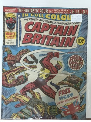 Lot 14 - CAPTAIN BRITAIN #1 [Marvel], 1976, with...