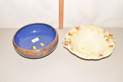 Lot 4 - A Royal Doulton stone ware bowl decorated with...