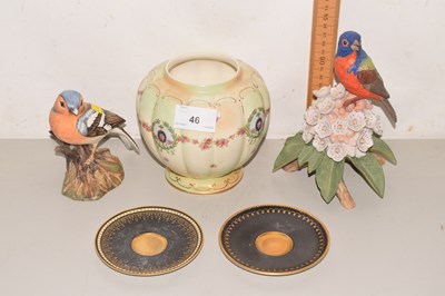 Lot 46 - Mixed Lot: Porcelain birds and other items