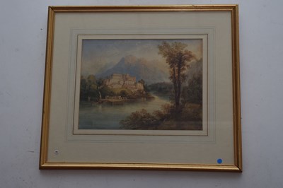 Lot 129 - A Capriccio Landscape. Watercolour, unsigned....