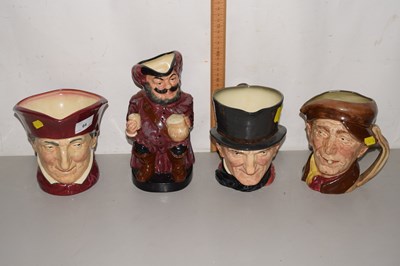 Lot 64 - Four Doulton character jugs