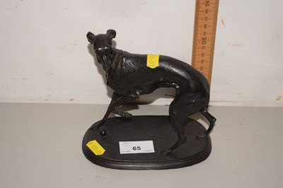 Lot 65 - A small bronze of a whippet