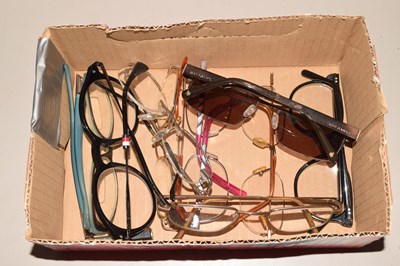 Lot 74 - Box of assorted sunglasses and spectacles
