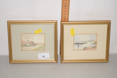 Lot 75 - George Miller, two small studies of...