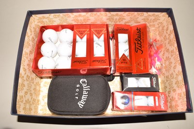 Lot 77 - Box of various cased golf balls