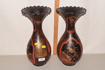 Lot 83 - A pair of early 20th Century Japanese vases...