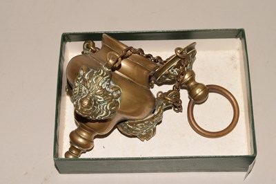 Lot 91 - Hanging brass incense burner