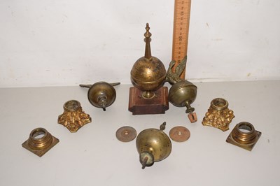 Lot 93 - Group of various long case clock finials and...