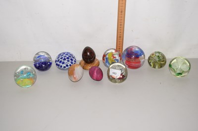 Lot 103 - Collection of various paperweights and...