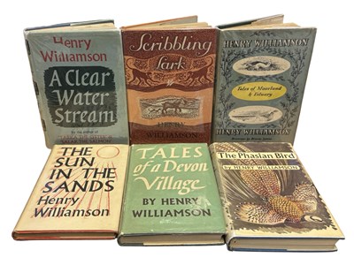 Lot 458 - HENRY WILLIAMSON FIRSTS: 6 Titles: THE SUN IN...