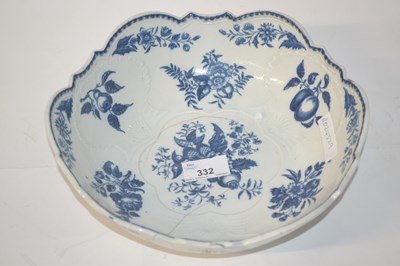 Lot 332 - An 18th Century Worcester porcelain salad bowl...