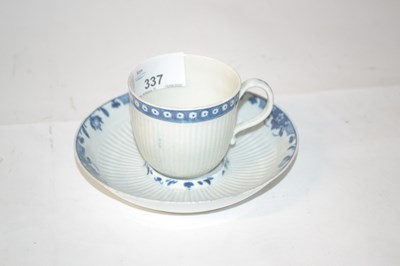 Lot 337 - A Worcester porcelain coffee cup and...