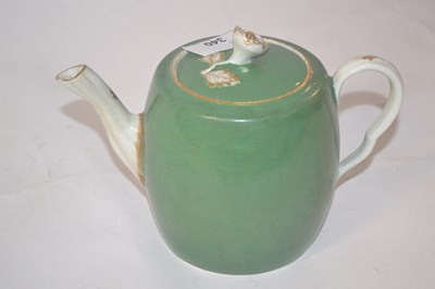 Lot 340 - A Worcester porcelain teapot and cover, in...