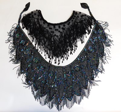 Lot 154 - Two beaded collars: to include a shawl style...