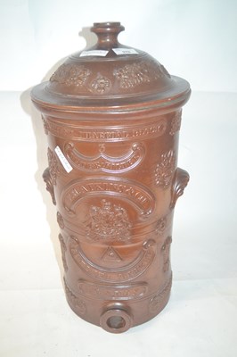 Lot 370 - A mid 19th Century salt glazed water filter...