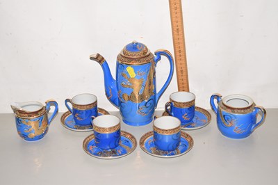 Lot 173 - A Japanese porcelain coffee set