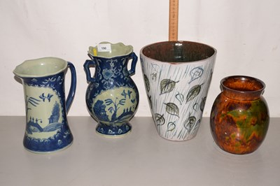 Lot 190 - Mixed Lot: Various vases, blue and white jug etc