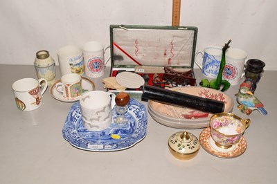 Lot 229 - Mixed Lot: Various tea wares, wax seal set and...