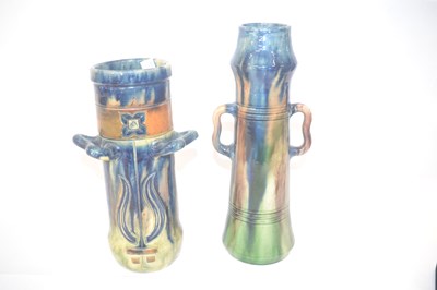 Lot 236 - Two Belgian pottery vases with Art Nouveau...