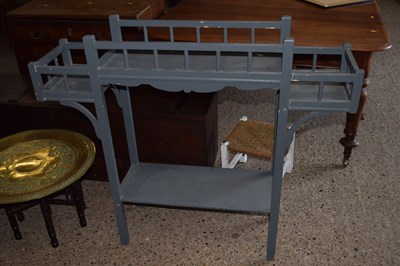 Lot 323 - A grey painted side table or plant stand