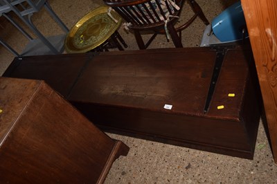 Lot 325 - A large stained pine blanket box