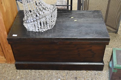 Lot 327 - A stained pine blanket box