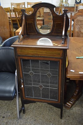Lot 338 - An Edwardian lead glazed and mirror backed...