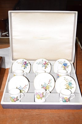 Lot 348 - A boxed Royal Worcester coffee set