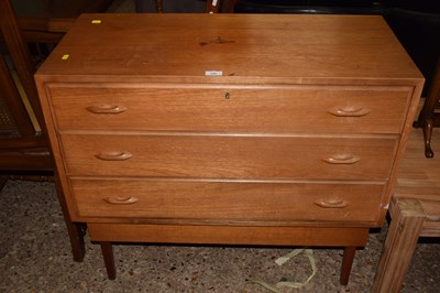 Lot 349 - A 20th Century retro teak three drawer bedroom...
