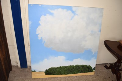 Lot 364 - Large oil on canvas study labelled to the...