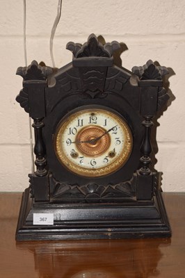Lot 367 - Late 19th Century mantel clock in...