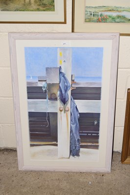 Lot 271 - Modern coastal study, Blue Dreams, acrylic on...
