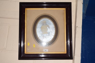 Lot 281 - A framed black and white photograph of a young...