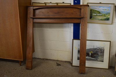 Lot 283 - Early 20th Century oak fire surround