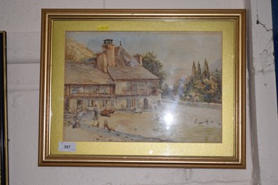 Lot 287 - 19th Century watercolour study of figures...