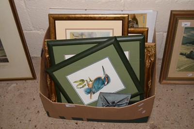 Lot 298 - A box of various mixed pictures