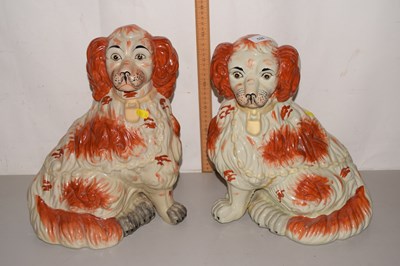 Lot 528 - Pair of large Staffordshire style dogs