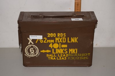 Lot 548 - Ammunition box