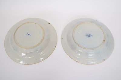 Lot 116 - Two Dutch Delft 18th century blue and white...