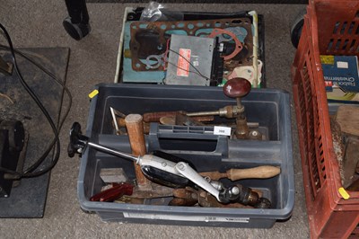 Lot 398 - Two boxes of garage clearance items to include...