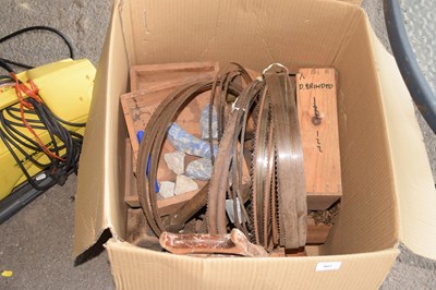 Lot 407 - Mixed lot of band saw blades etc