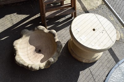 Lot 353 - Composite garden planter with plinth