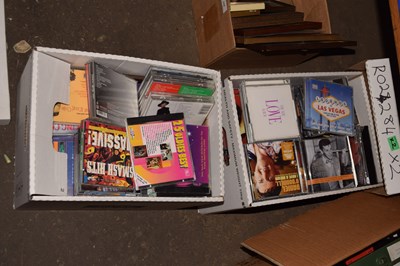Lot 589 - Two boxes of assorted CD's