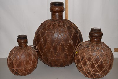 Lot 639 - Three large bottle vases