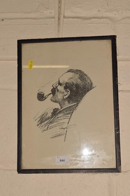 Lot 644 - Study of a gentleman signed Collier, print