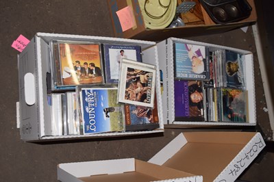 Lot 651 - Two boxes of assorted CD's