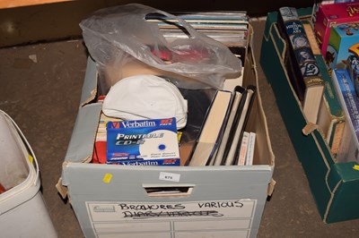 Lot 675 - Mixed lot of books,LP's, CD's etc